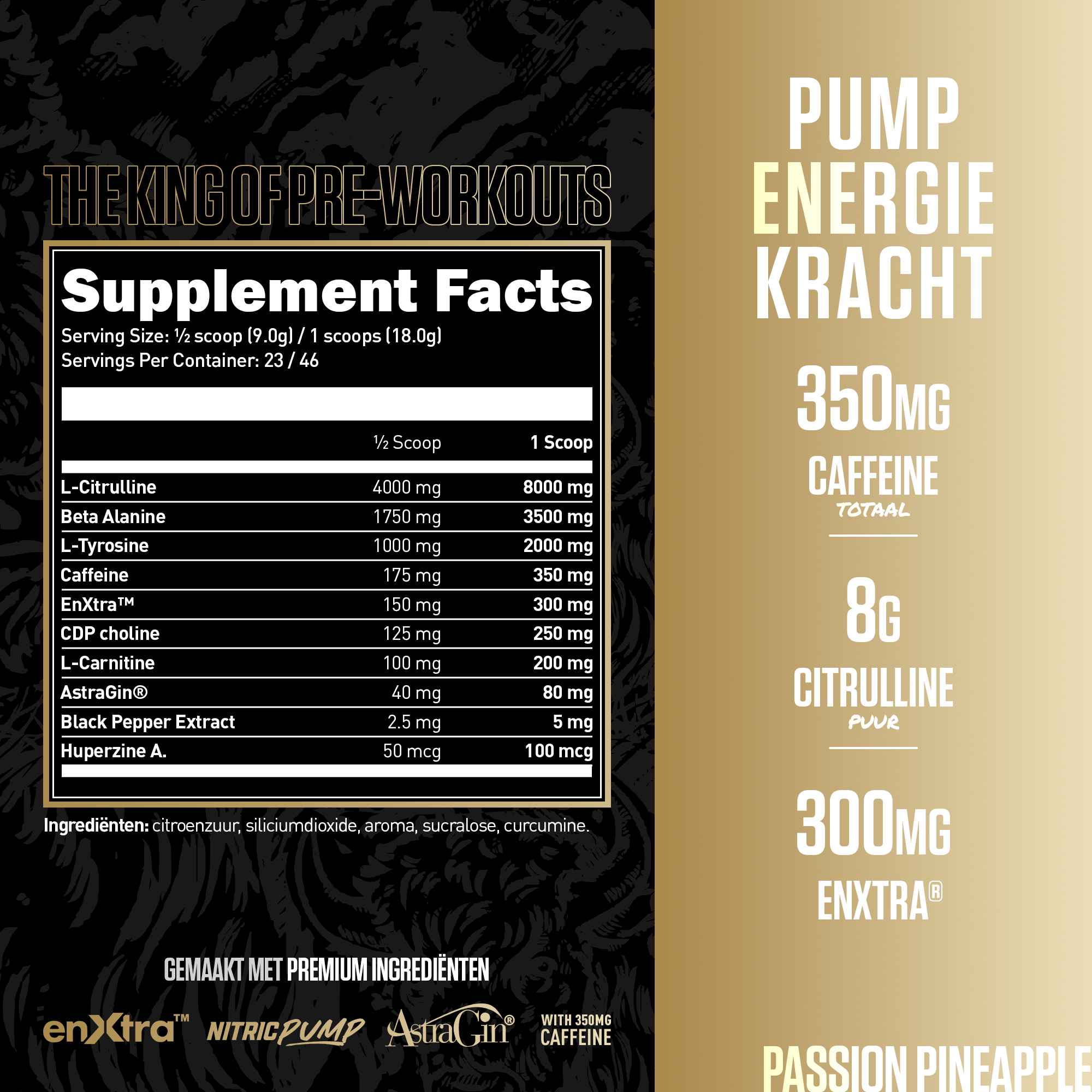 Big Buffalo Primal High-Stim Pre-Workout - Label Graphic