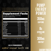 Big Buffalo Primal High-Stim Pre-Workout - Label Graphic