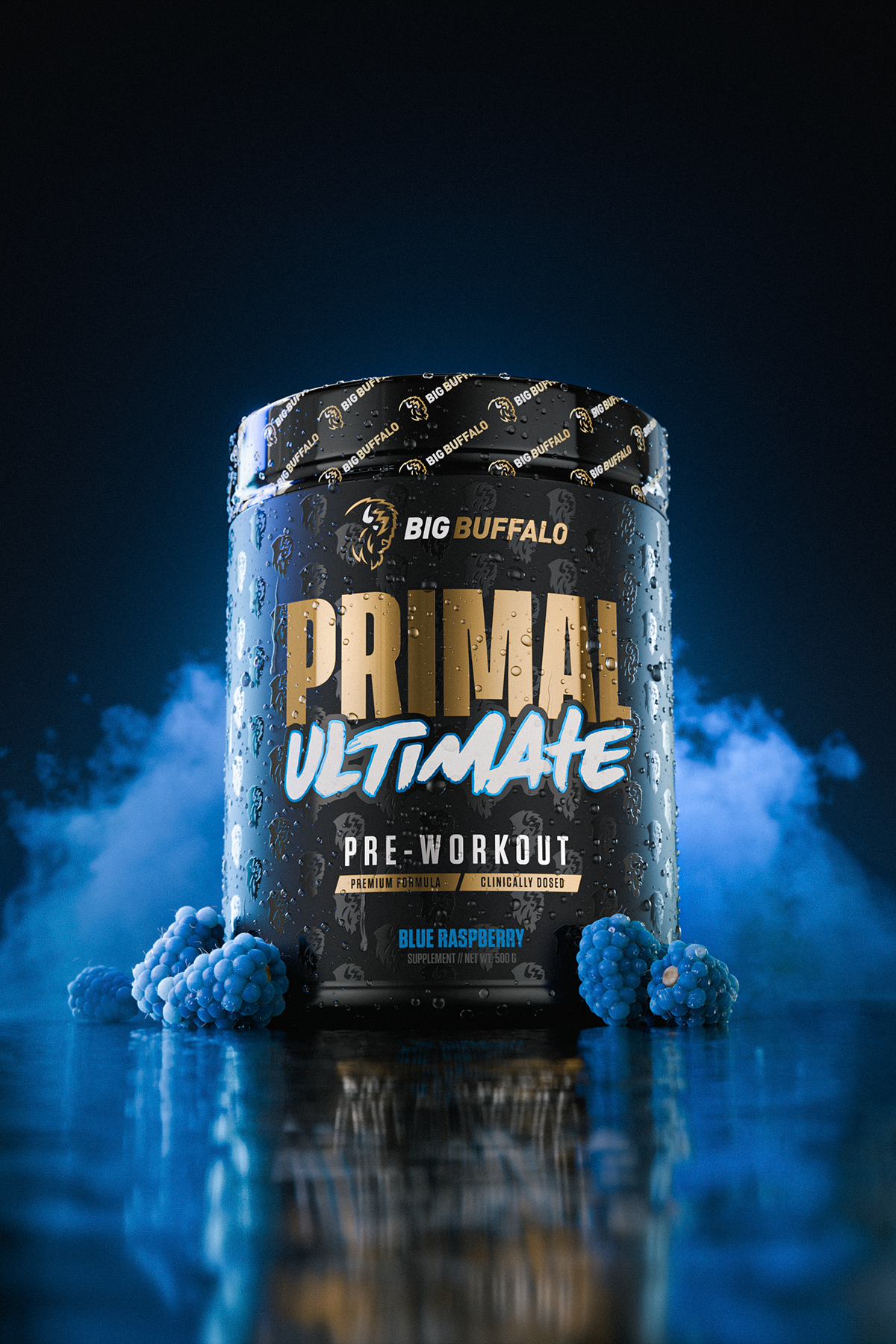 Big Buffalo Primal Ultimate Pre-Workout Blue Raspberry